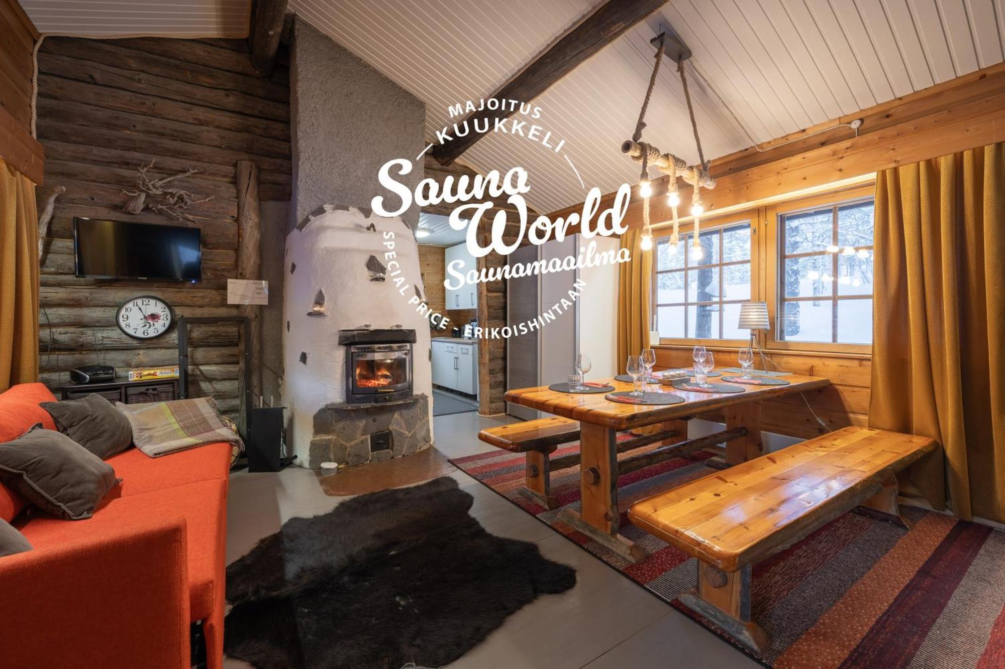 Kuukkeli Log Houses Aurora Cabin - Jaspis 萨利色尔卡 外观 照片