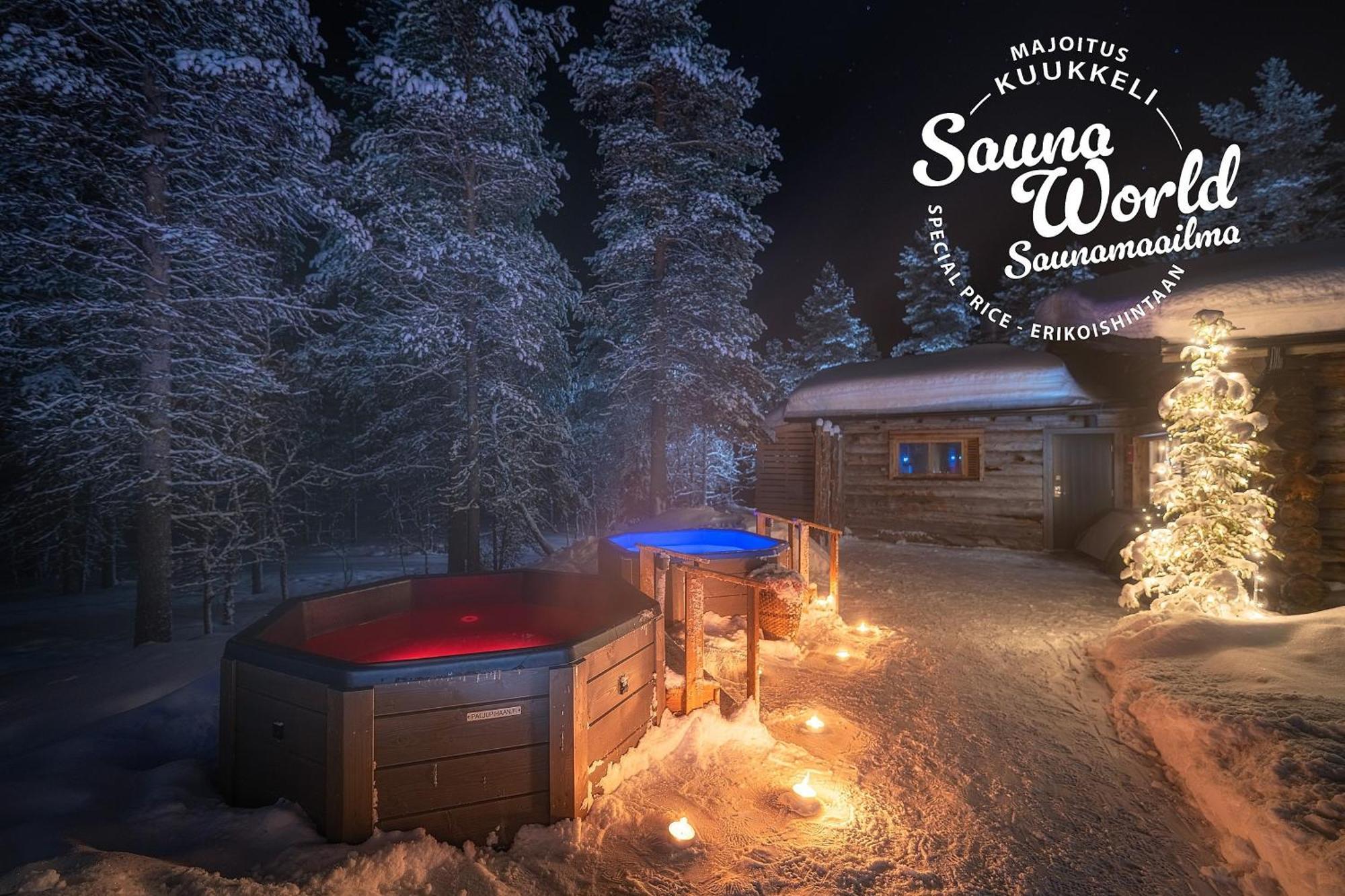 Kuukkeli Log Houses Aurora Cabin - Jaspis 萨利色尔卡 外观 照片