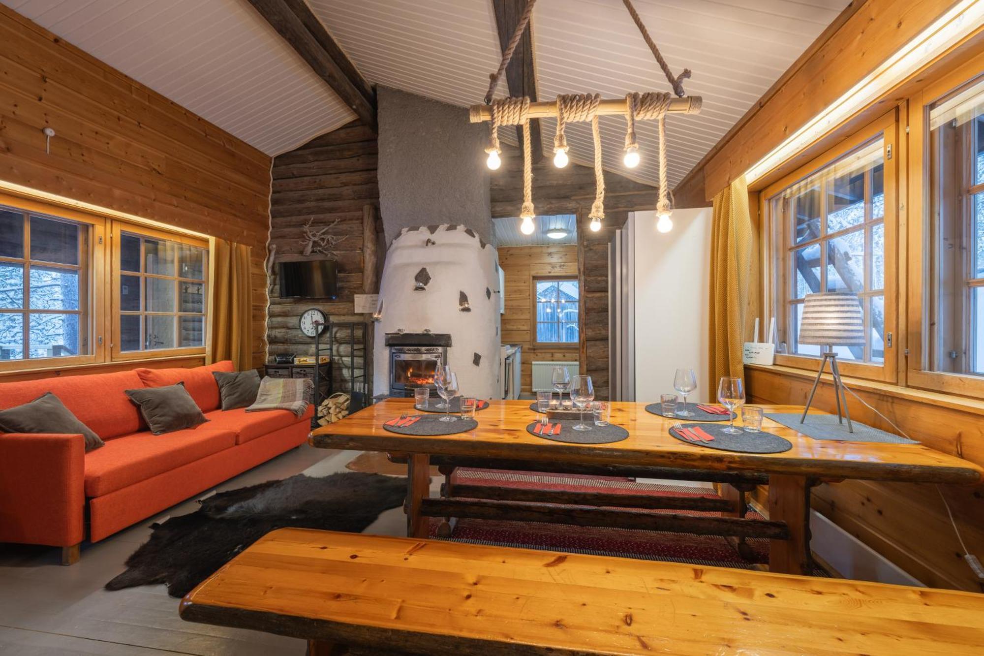 Kuukkeli Log Houses Aurora Cabin - Jaspis 萨利色尔卡 外观 照片
