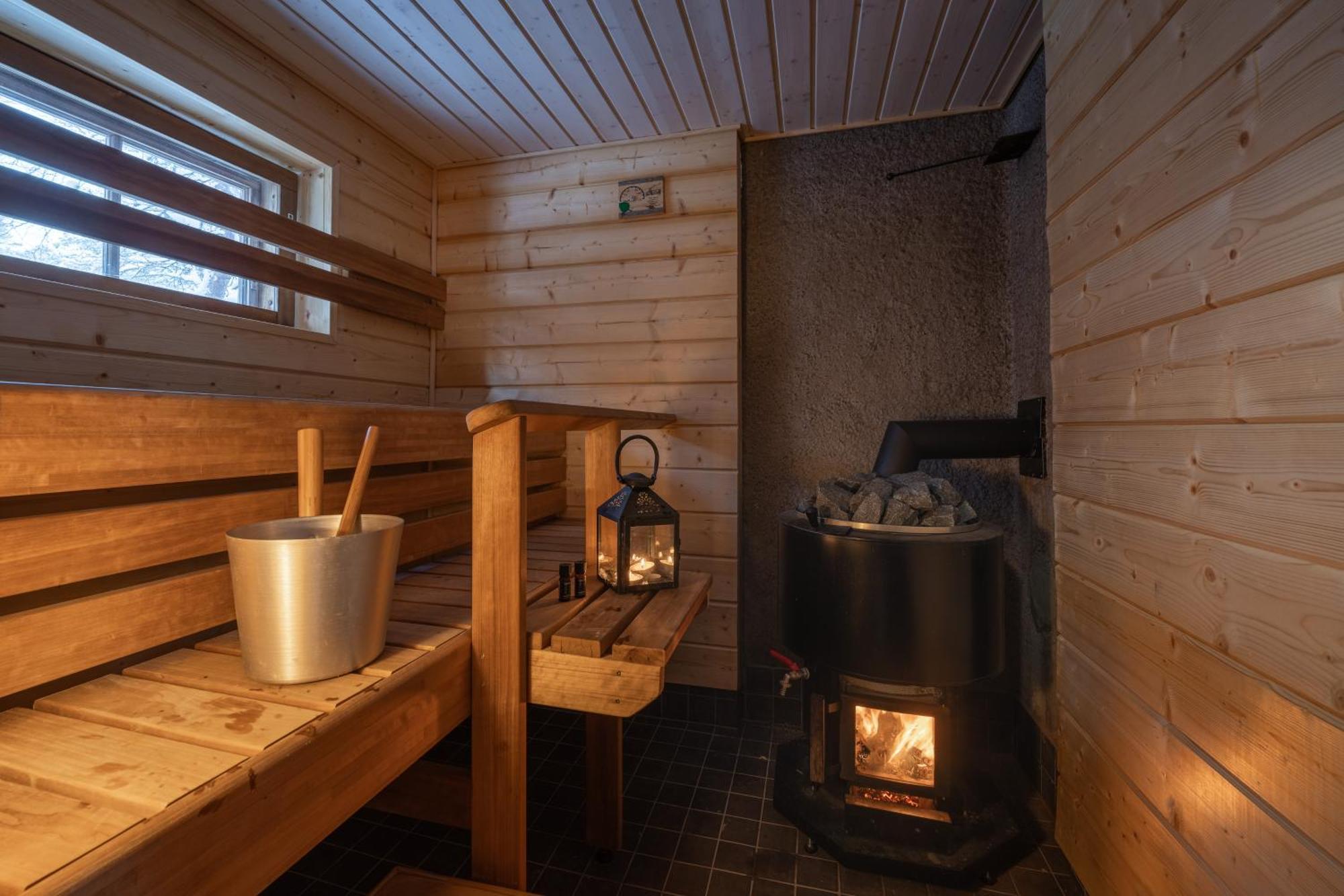 Kuukkeli Log Houses Aurora Cabin - Jaspis 萨利色尔卡 外观 照片